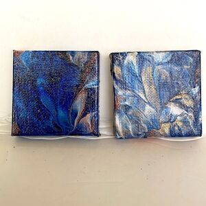 HAND CRAFTED CHRISTMAS TREE ORNAMENTS, set of 2